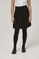 Pleated black skirt